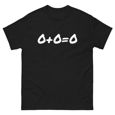 0+0=0 Men's classic tee