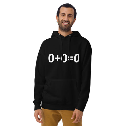 0+0=0 Unisex Hoodie